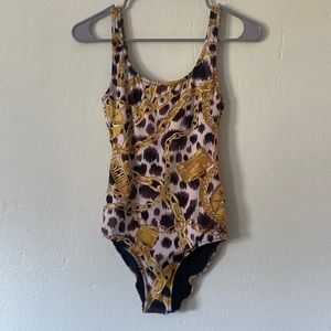 Moschino X H&M Chainlink Print One Piece Swimsuit